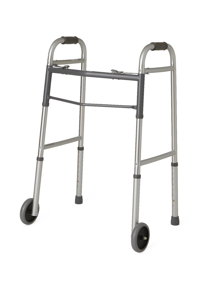 Medline Adult Walker, 5" Wheels, 1/EA  (G30757WH) Each