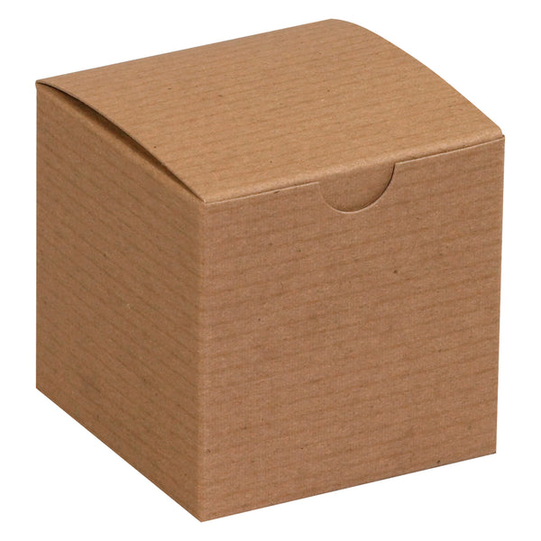 3 x 3 x 3" Kraft Gift Boxes, Case Of 100 Case Of 100