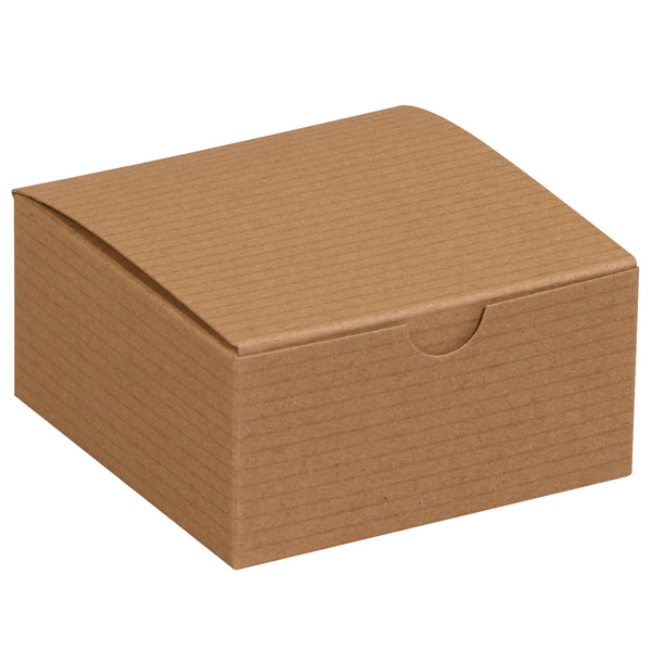 4 x 4 x 2" Kraft Gift Boxes (GB442K) Case Of 100