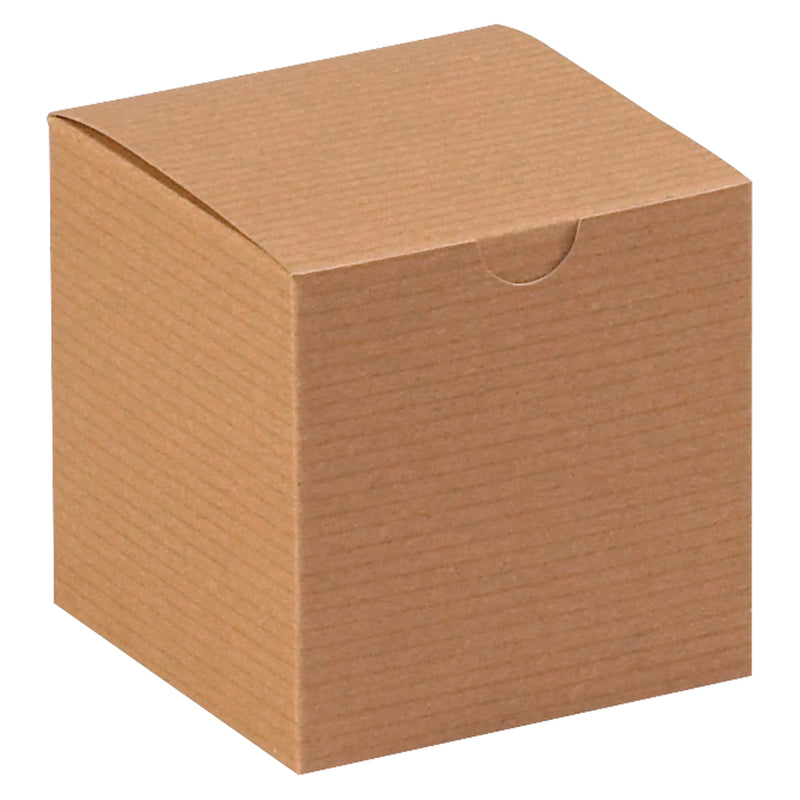 4 x 4 x 4" Kraft Gift Boxes, Case Of 100 Case Of 100