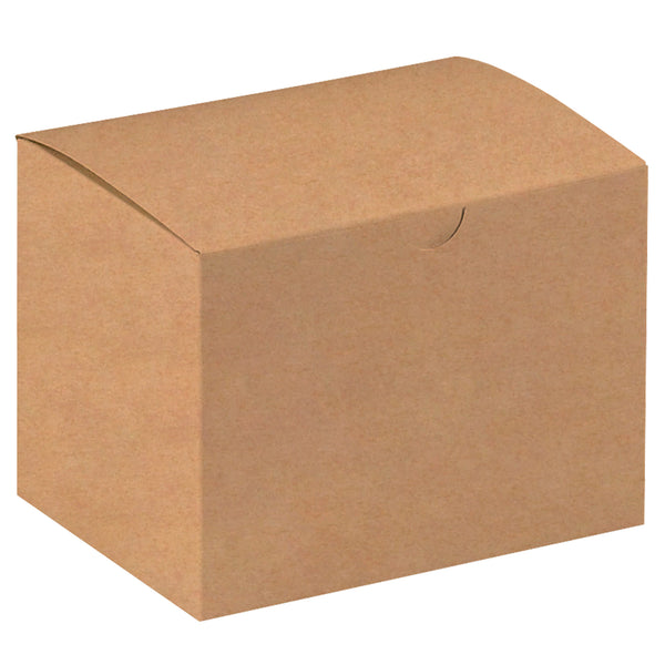 6 x 4 1/2 x 4 1/2" Kraft Gift Boxes, Case Of 100 Case Of 100