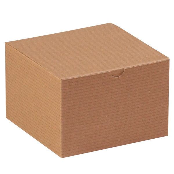 6 x 6 x 4" Kraft Gift Boxes (GB664K) Case Of 100
