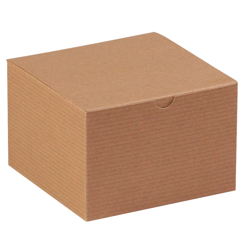 6 x 6 x 4" Kraft Gift Boxes (GB664K) Case Of 100