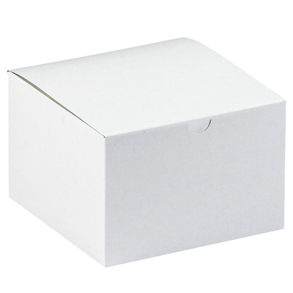6 x 6 x 4" White Gift Boxes (GB664) Case Of 100