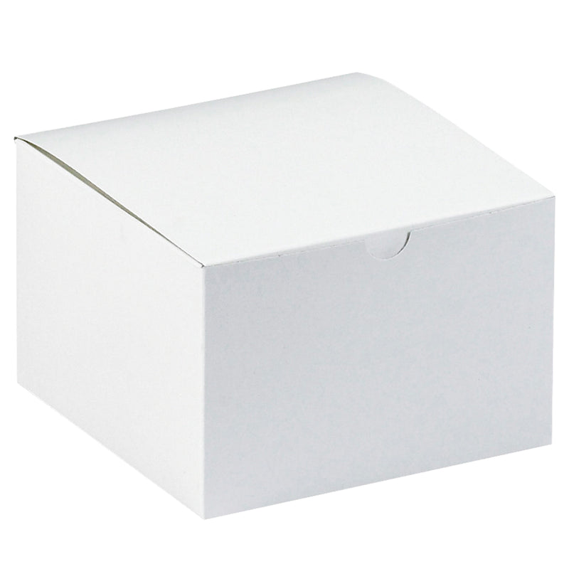 6 x 6 x 4" White Gift Boxes (GB664) Case Of 100
