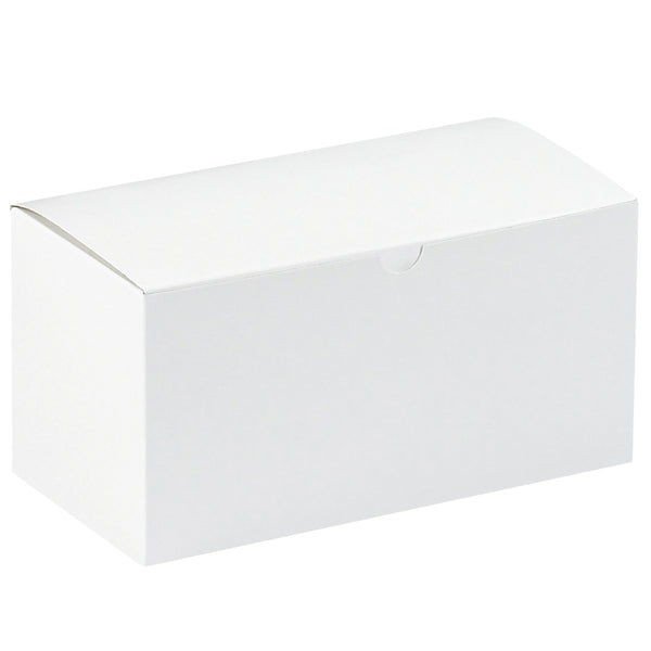 9 x 4 1/2 x 4 1/2" White Gift Boxes (GB944) Case Of 100