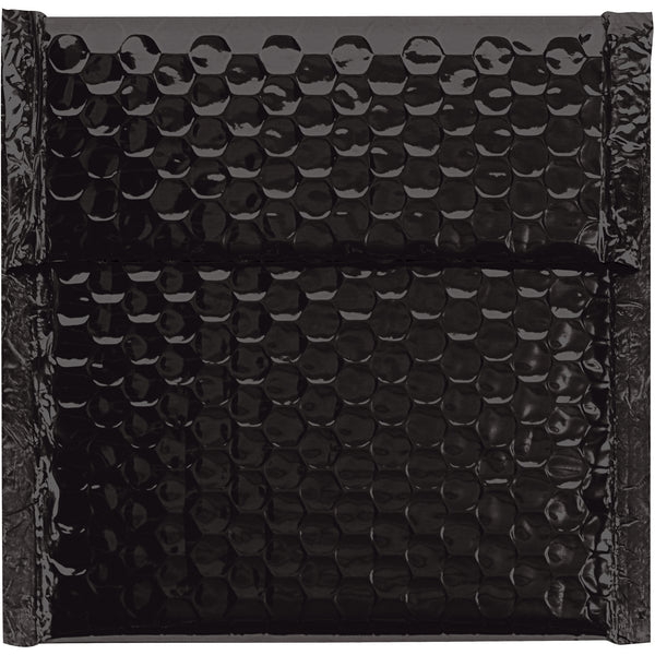 7 x 6 3/4" Black Glamour Bubble Mailers, Case Of 72 Case Of 72