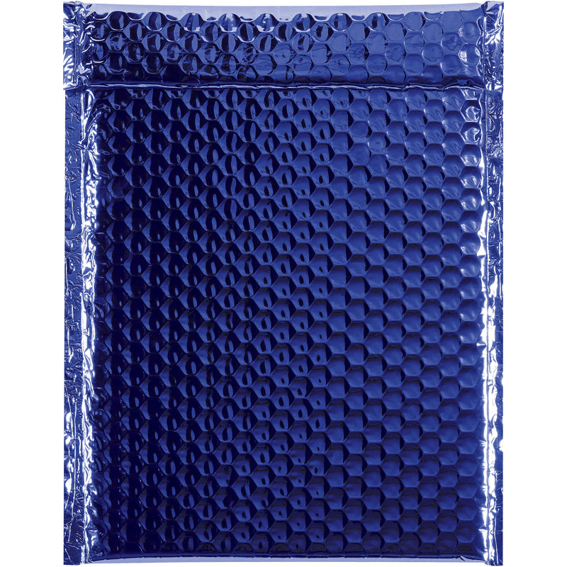 9 x 11 1/2" Blue Glamour Bubble Mailers, Case Of 100 Case Of 100