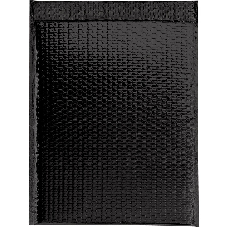 13 x 17 1/2" Black Glamour Bubble Mailers, Case Of 100 Case Of 100