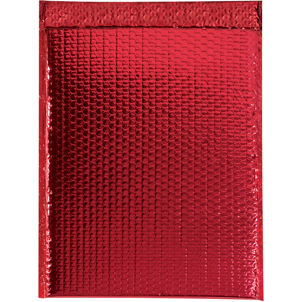 13 x 17 1/2" Red Glamour Bubble Mailers, Case Of 100 Case Of 100