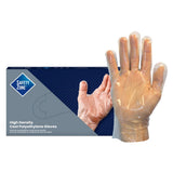 Safety Zone® Polyethylene Gloves, Clear, Med, Case of 1000 (SZNGDCP-MD) Case of 1000