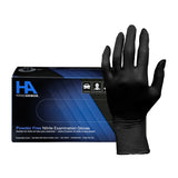 Hand Armor® Nitrile Gloves, Powder Free, Black, 6 mil, 2XL, Box of 100 (HOSGDNPF105XX) Box of 100