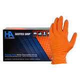 Hand Armor® Nitrile Textured Gloves, Powder Free, 9 mil, Orange, Medium, Box of 100 (HOSGDNT107ORM) Box of 100