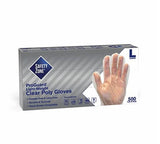 Safety Zone® Polyethylene High Density Gloves, Clear, Lrg, Case of 1000 (SZNGDPE-LG-5) Case of 1000