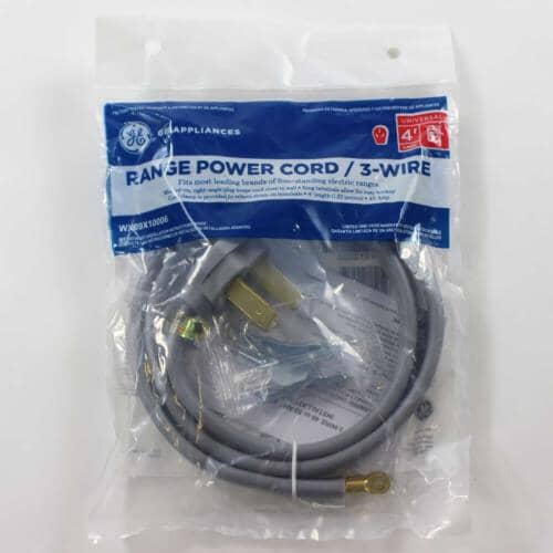 GE Appliance Wx09X10006 3-Wire, 4 Feet Length, 40-Amp (GEWX09X10006) Each