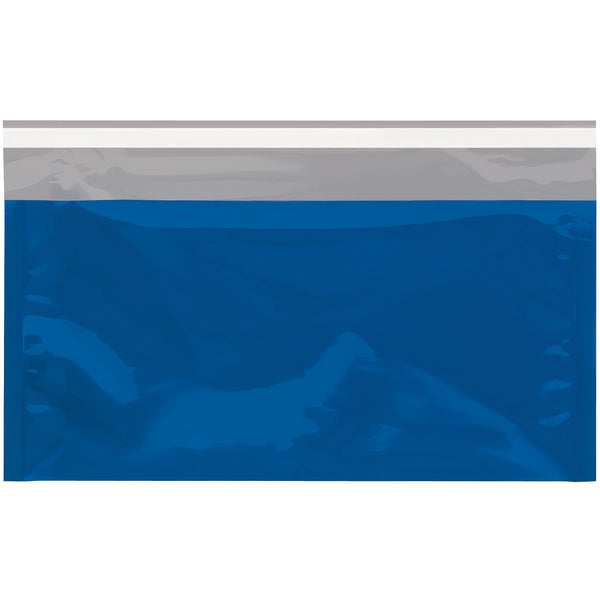 6 1/4 x 10 1/4" Blue Metallic Glamour Mailers, Case Of 250 Case Of 250