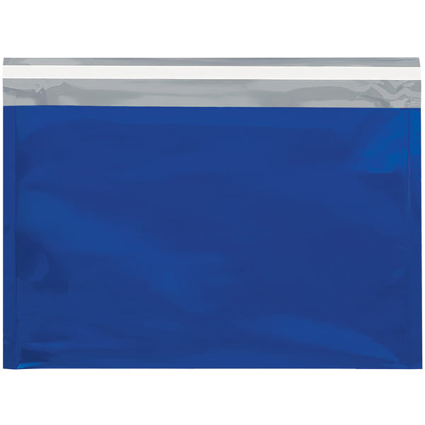 9 1/2 x 12 3/4" Blue Metallic Glamour Mailers, Case Of 250 Case Of 250