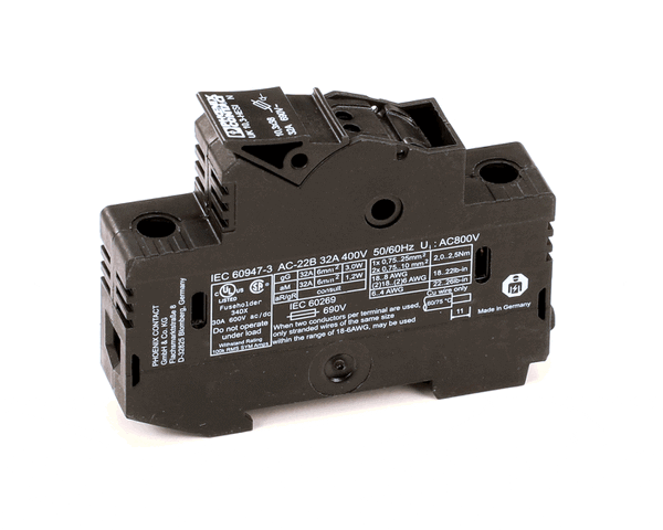 Giles 20411 Fuse Holder, Din Rail, 600V, 35A (GIL20411) Each