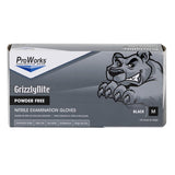 Safety Zone® Nitrile Powder Free 5.5 mil Exam Gloves, Black, Med, Case of 1000 (SZNGL-N105FM) Case of 1000