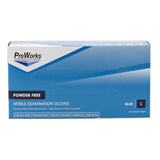 Safety Zone® Nitrile Powder Free 7 mil Exam Gloves, Blue, Lrg, Box of 100 (SZNGL-NB107FL) Box of 100