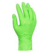Safety Zone® Nitrile Powder Free 7 mil Exam Gloves, Lime Green, Lrg, Box of 100 (SZNGL-NG107FL) Box of 100