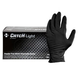 Safety Zone® Nitrile Powder Free 6 mil Gloves, Black, 2XL, Box of 100 (SZNGL-NT106BKFXX) Box of 100
