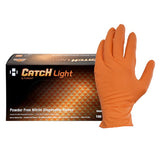 Safety Zone® Nitrile Powder Free 6 mil Gloves, Orange, XL, Box of 100 (SZNGL-NT106ORFX) Box of 100
