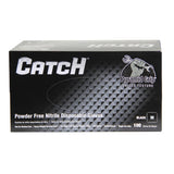 Safety Zone® Nitrile Powder Free 9 mil Pyramid Grip® Gloves Black Med, Box of 100 (SZNGL-NT107BKFM) Box of 100