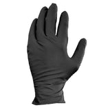 Safety Zone® Nitrile Powder Free 9 mil Pyramid Grip® Gloves, Black, Lrg, Box of 100 (SZNGL-NT107BKFL) Box of 100
