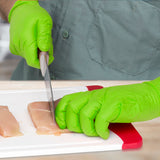 Safety Zone® Nitrile Powder Free 9 mil Pyramid Grip® Gloves, Neon Green, XL, Box of 100 (SZNGL-NT107NGFX) Box of 100