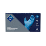 Safety Zone® Stretch Polyethylene Gloves, 2 mil, Powder-Free, 10", Blue, XL, Case of 2000 (SZNGL-SP200BX) Case of 2000