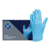 Safety Zone® Stretch Polyethylene Gloves, 2 mil, Powder-Free, 10", Blue, XL, Case of 2000 (SZNGL-SP200BX) Case of 2000