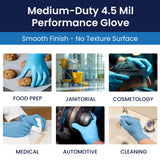 Safety Zone® Synthetic Vinyl Powder Free 4.5 mil Gloves, Blue, XL, Case of 1000 (SZNGL-VN104BFX) Case of 1000