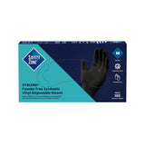 Safety Zone® Synthetic Vinyl Powder Free 4.5 mil Gloves, Black, Med, Case of 1000 (SZNGL-VN104BKFM) Case of 1000
