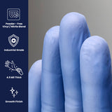 Safety Zone® Synthetic Vinyl Powder Free 4.5 mil Gloves, Blue-Violet, Lrg, Case of 1000 (SZNGL-VN104VBFL) Case of 1000