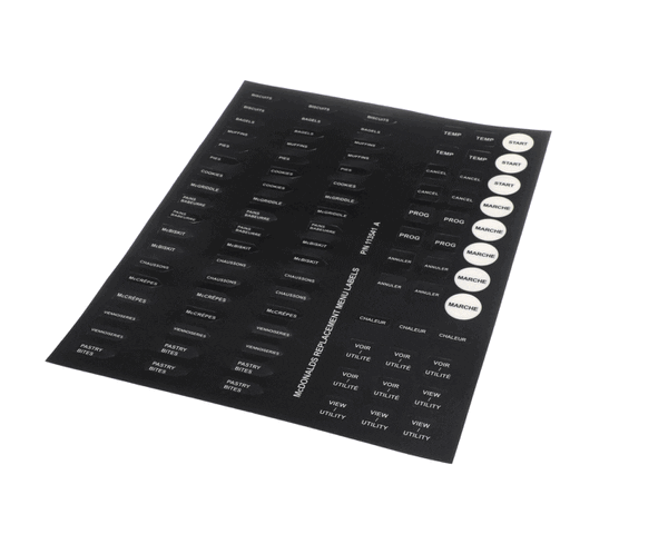 Garland 113541 Mcdonalds Replacement Menu Lab (GL113541) Each