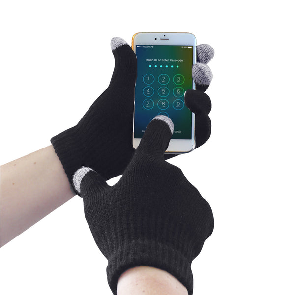 Portwest® Touchscreen Knit Glove, Black, Size XX/3X (GL16BKRXX/3X) Each
