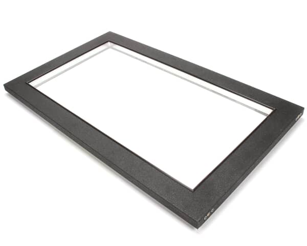 Glastender 06001603 Door, Glass, Black Vinyl Frame, Narrow D (GLA06001603) Each