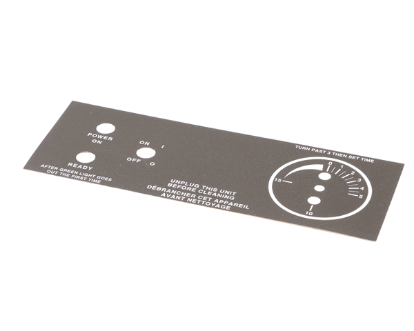 Gold Medal Products 76309 Decal, Switch Panel (GLDM76309) Each
