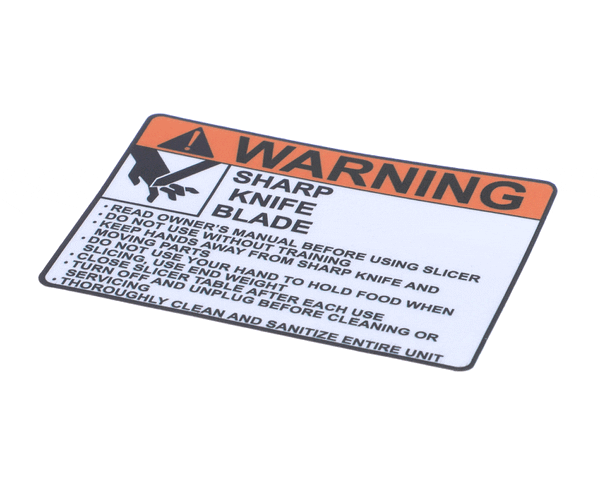 Globe 920200 Warning Label - Large (GLO920200) Each