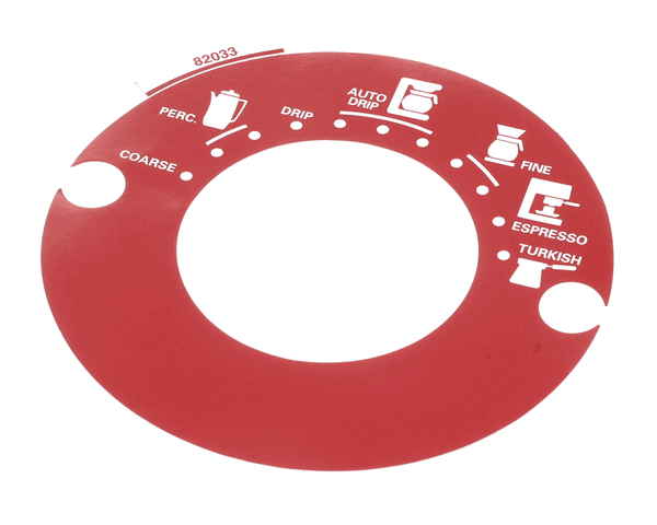 GRINDMASTER CECILWARE 82033 DECAL, GRND SEL 875 RED (GM82033) Each