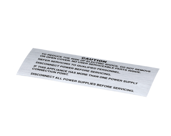 Crathco Grindmaster Cecilware A101295 Decal, Caution All Amw Equipme (GMA101295) Each