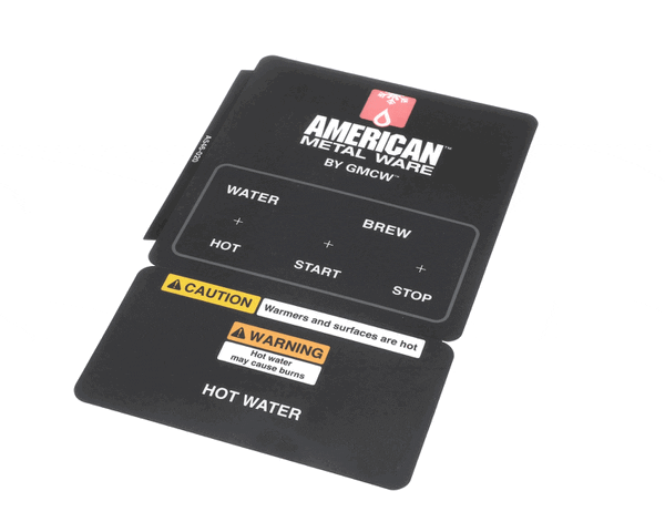 GRINDMASTER CECILWARE A546-020 DECAL, CONTROL PANEL P300 (GMA546-020) Each