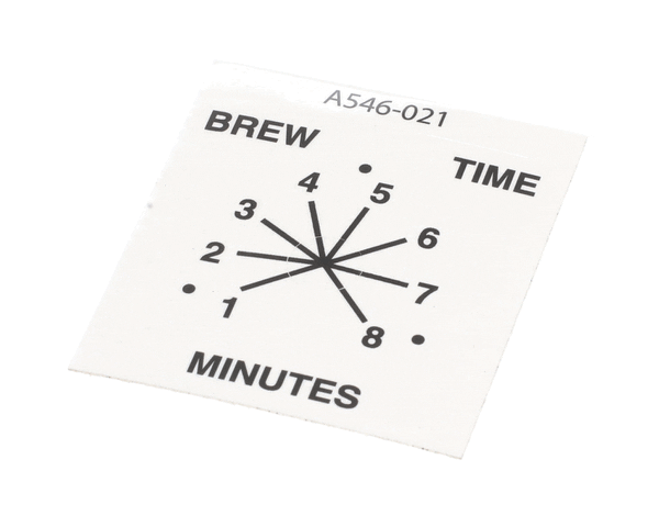 Crathco Grindmaster Cecilware A546-021 Decal, Columbia Timer (GMA546-021) Each