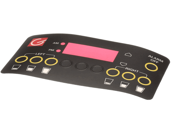 Crathco Grindmaster Cecilware A546-458 Decal, Twin Pb Urn Touchpad (GMA546-458) Each