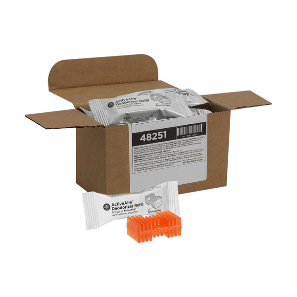 ActiveAire Automated Freshener Dispenser Refill for use with ActiveAire&reg; In-Stall Air Freshener Dispensers, Sunscape Mango, 12 Cartridges/ Case (GPC48251) Case of 12