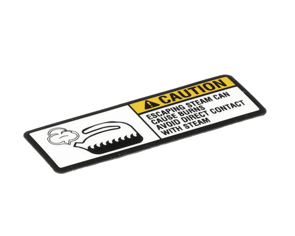 Groen 122853 Label, Caution Steam (GR122853) Each