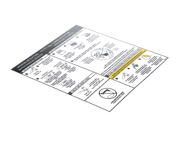 Groen 145034 Label, Cleaning, Smart Steam (GR145034) Each