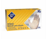 Safety Zone® Latex Powdered Industrial 5 mil Gloves, Natural, XL, Case of 1000 (SZNGRDR-XL-1-T) Case of 1000