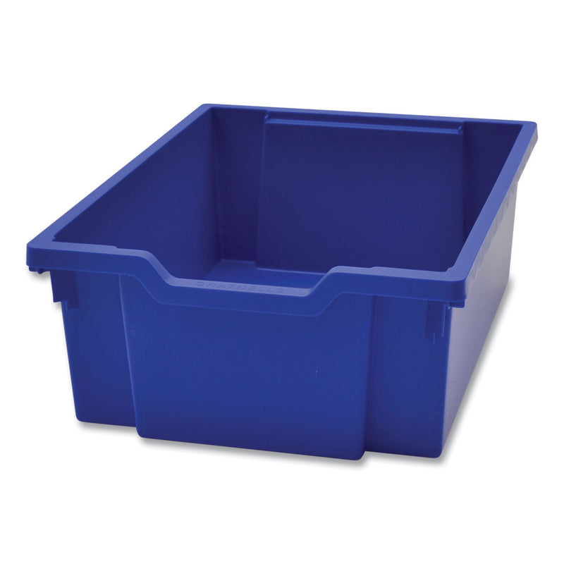 Gratnells Callero MakerHub Trolley Set 01, Metal, (2) Magnetic Whiteboards, (4) F2 Deep Bins, 27.4" x 17.3" x 56.3", Silver/Royal Blue (GTSMST054406) Each